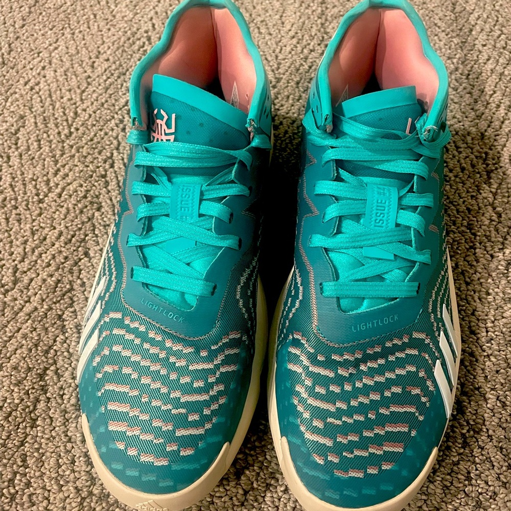 DONOVAN Mitchell SHOES adidas teal blue white size 13